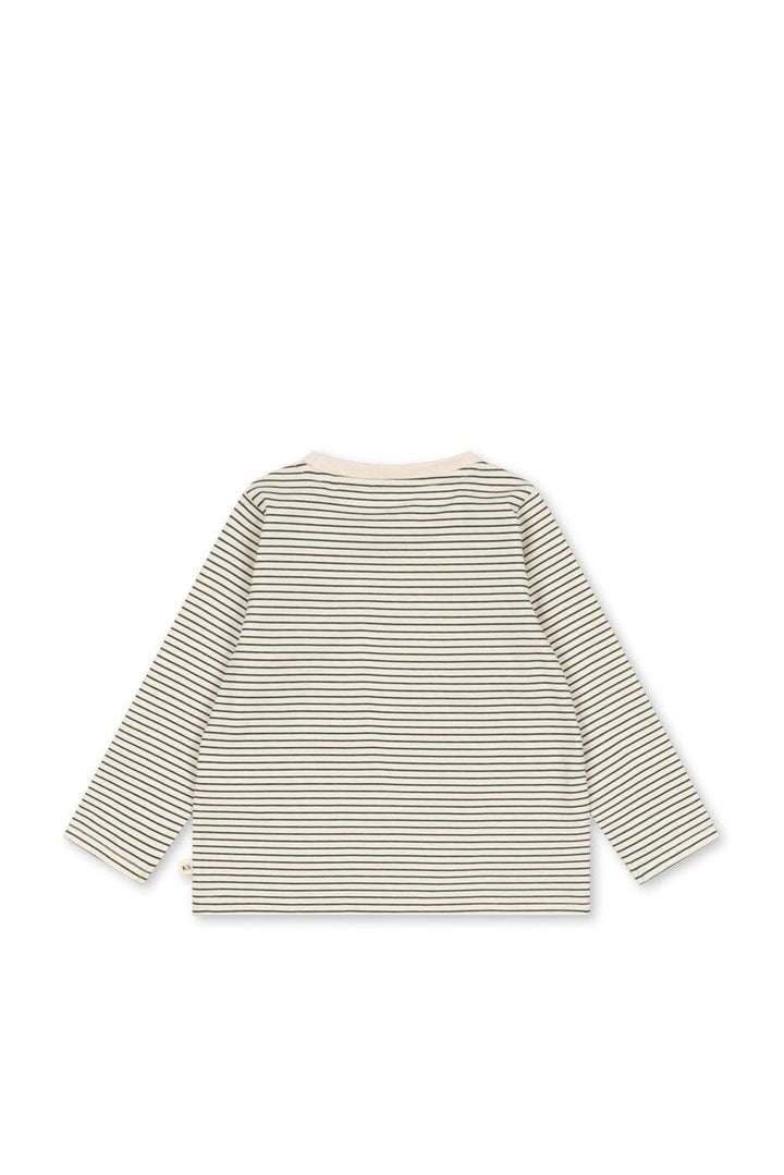 Konges Sløjd - Lin Ls Tee Gots Ks106517 - Stripe Oasis T-shirts 