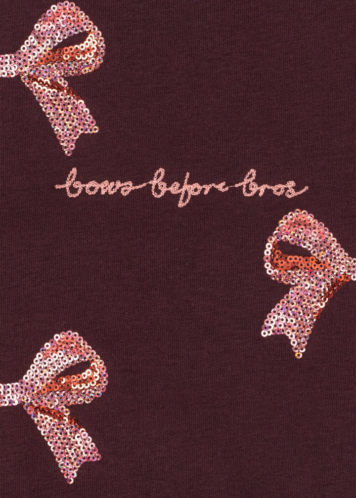 Konges Sløjd - Lou Bow Sweat Shirt Gots Ks106522 - Decadent Chocolate