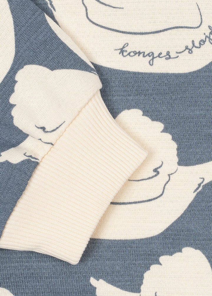 Konges Sløjd - Loupy Print Sweat Shirt Gots Ks106116 - Swan