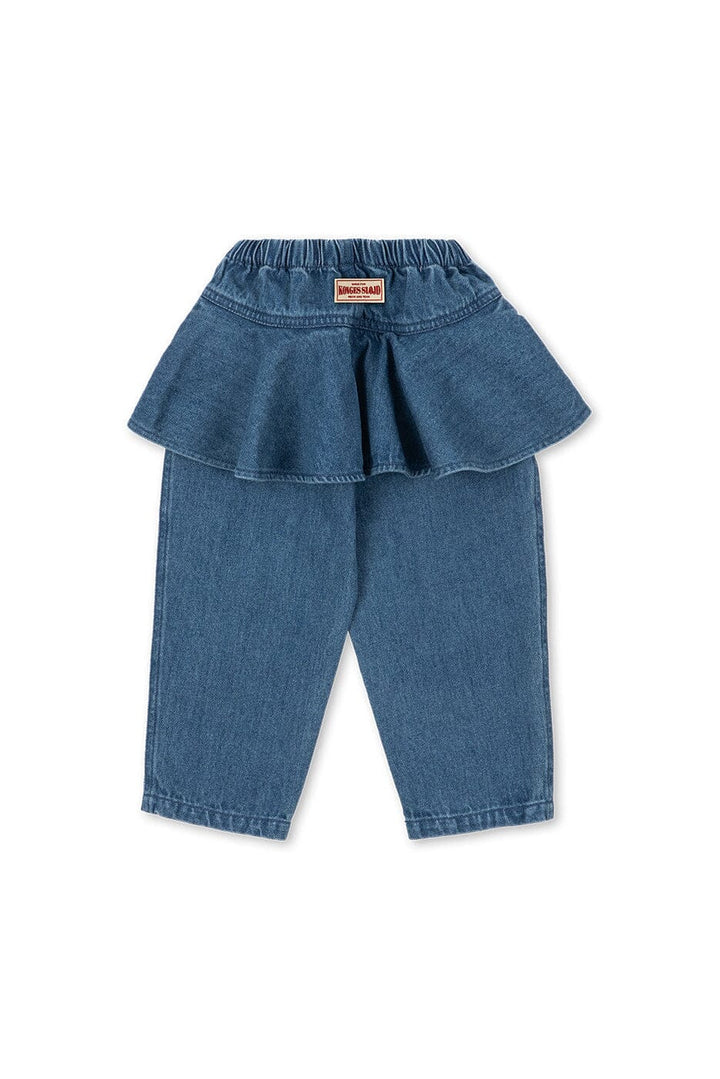 Konges Sløjd - Magot Flounce Pants Gots Ks106538 - Denim Blue Bukser 