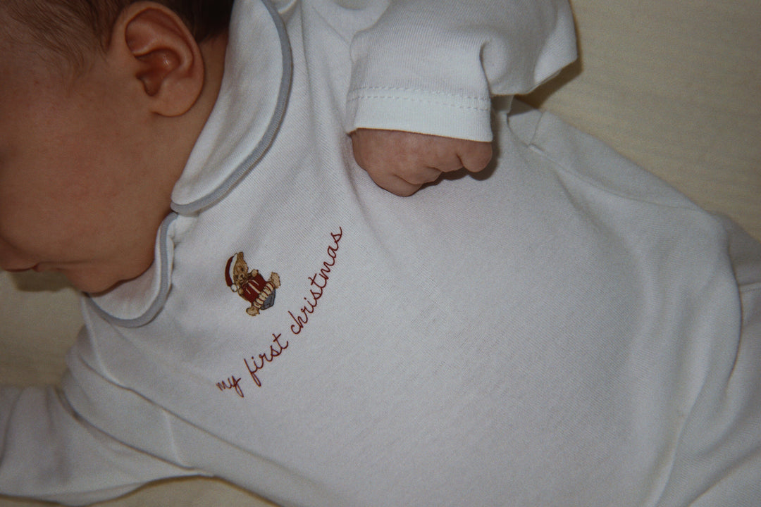 Konges Sløjd - My First Christmas Onesie Gots Ks107961 - Optic White Bodystockings 