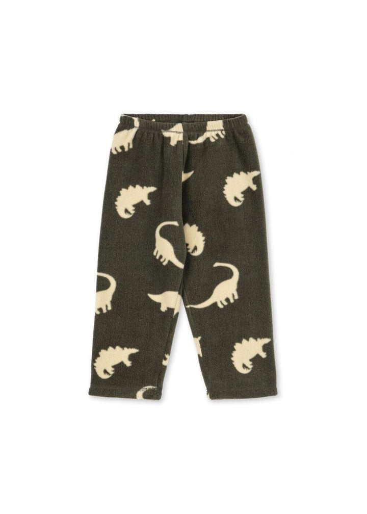 Konges Sløjd - Tavi Fleece Pants Grs Ks105773 - Dino Silhouette 