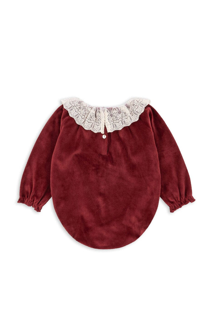Konges Sløjd - Venola Romper Grs Ks102137 - Red Dahlia