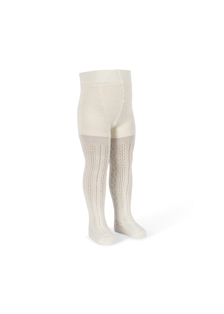 Konges Sløjd - Wool Pointelle Tights Ks106652 - Off White