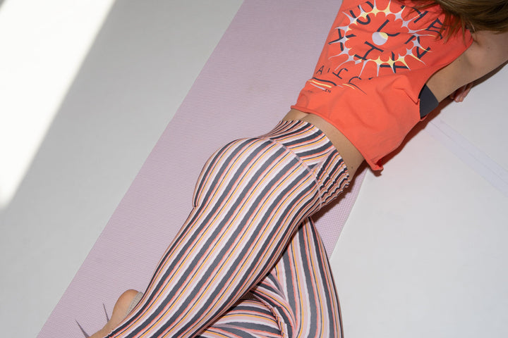 Lala Berlin - Leggins Heike 10024745 - Coral Stripe Leggings 