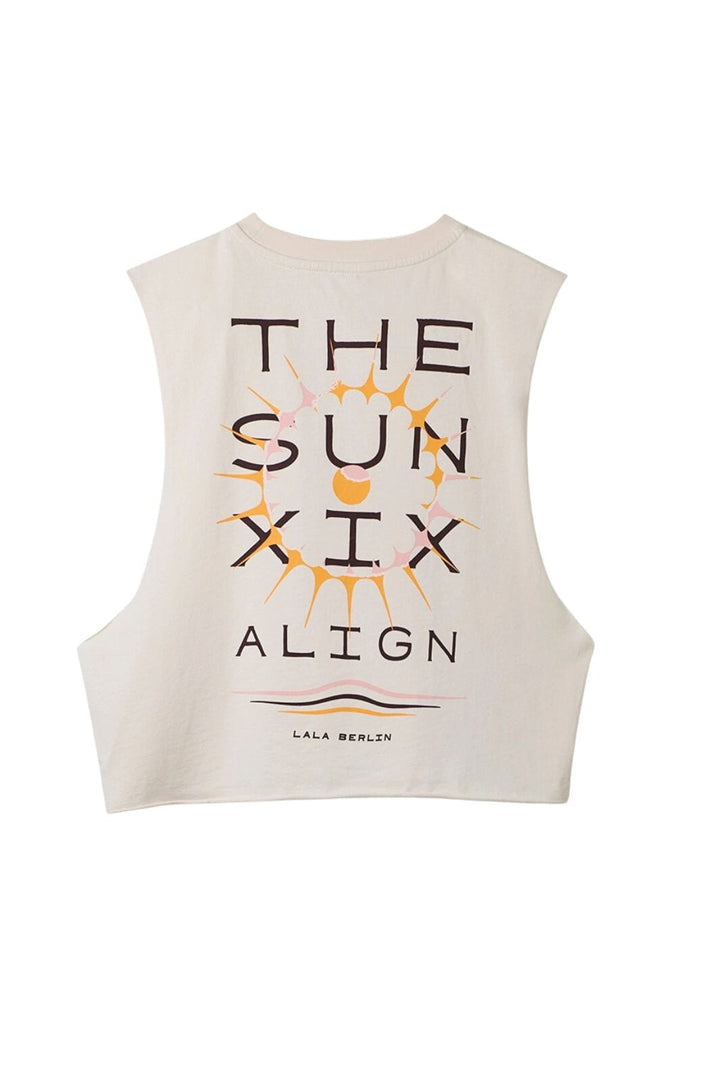Lala Berlin - Tank Top Heike 10024779 - White Sand Tank Top 