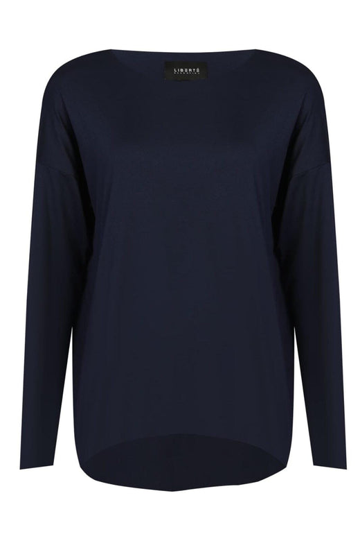 Liberte - Alma-Ls-Top 9504 - Iris Navy Bluser 