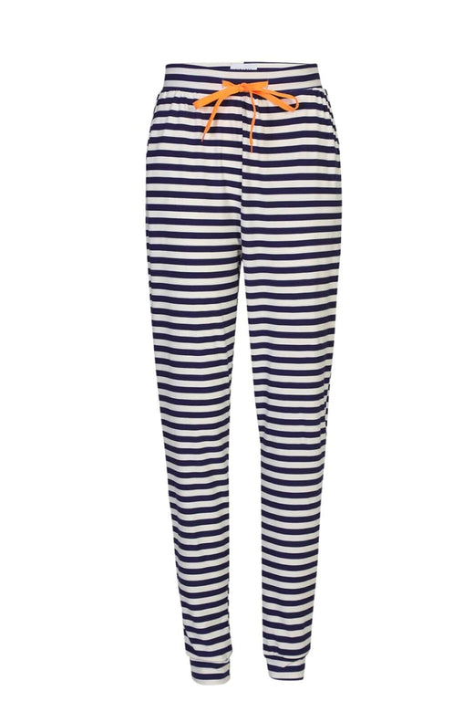 Liberte - Alma-Pant 9500 - Blue Creme Stripe Bukser 