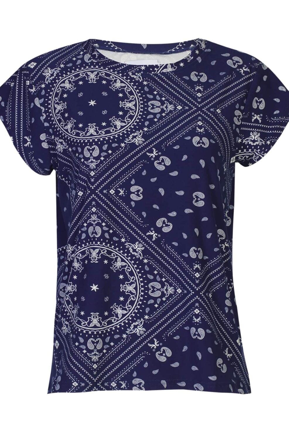Liberte - Alma-U-Tshirt 9581 - Blue Scarf T-shirts 
