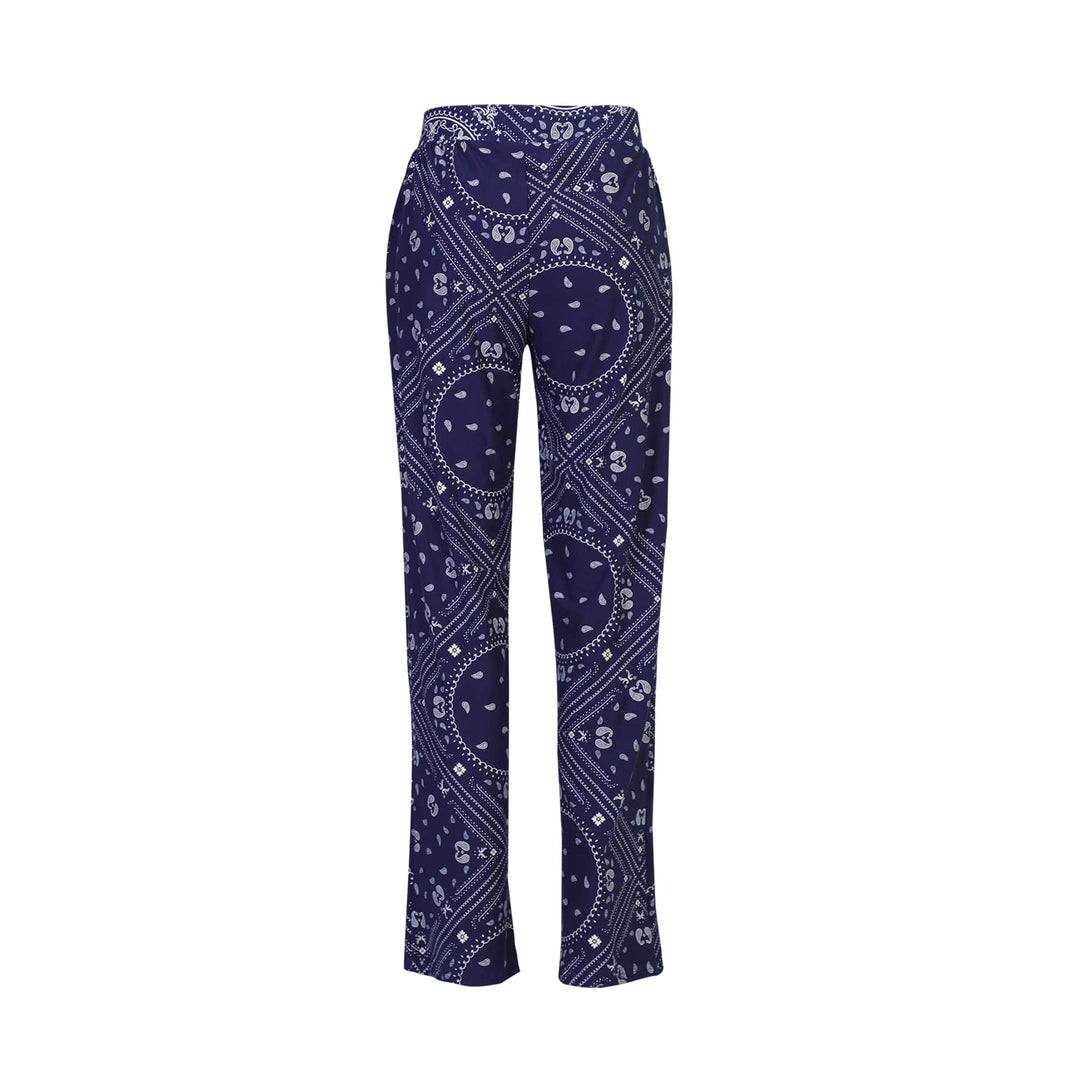 Liberte - Alma-Wide Pants 9564 - Blue Scarf Bukser 