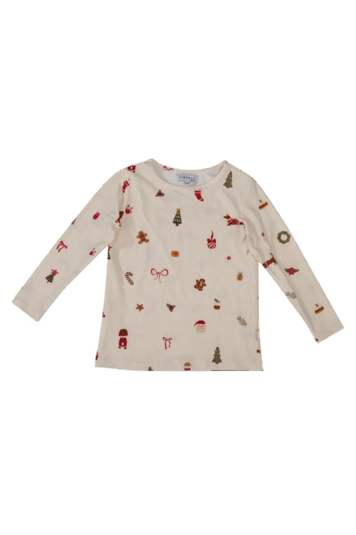 Liberte Ami - Alma-Ls-Tshirt-Kids 9659 - Dog Creme T-shirts 