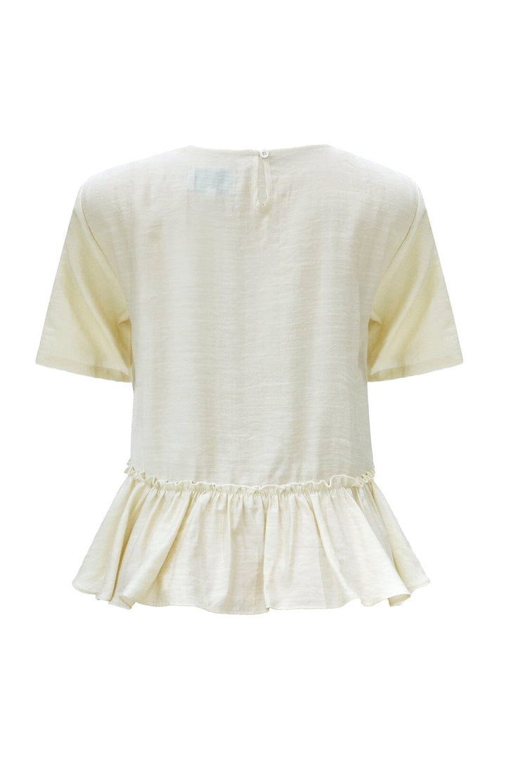 Liberte - Fie Frill Blouse 22392 - Creme
