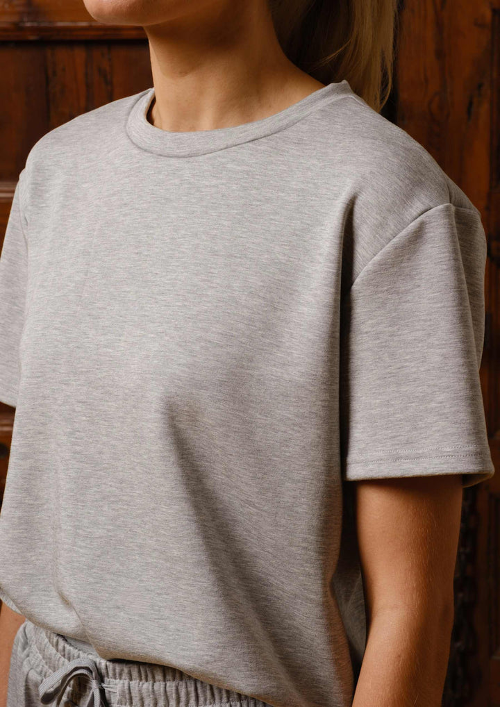 Liberte - Henny Tshirt 22399 - Grey Melange T-shirts 