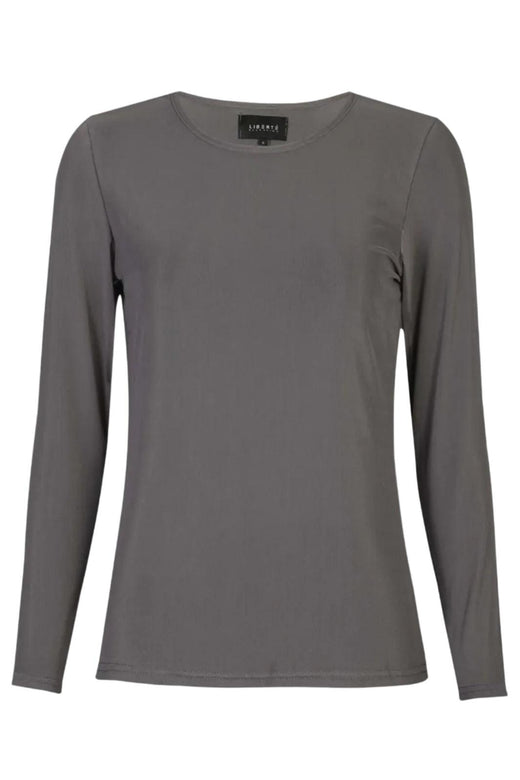 Liberte - Mesh Ls Tshirt 22065 - Dark Grey Bluser 