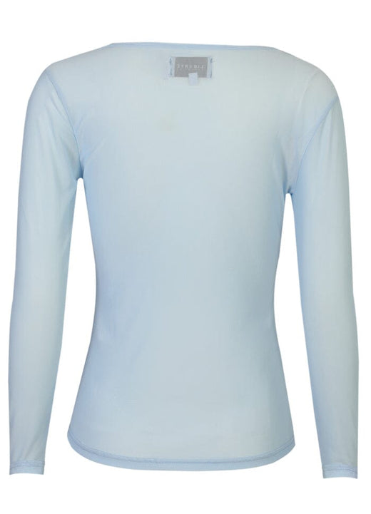 Liberte - Mesh Ls Tshirt 22065 - Light Blue Bluser 