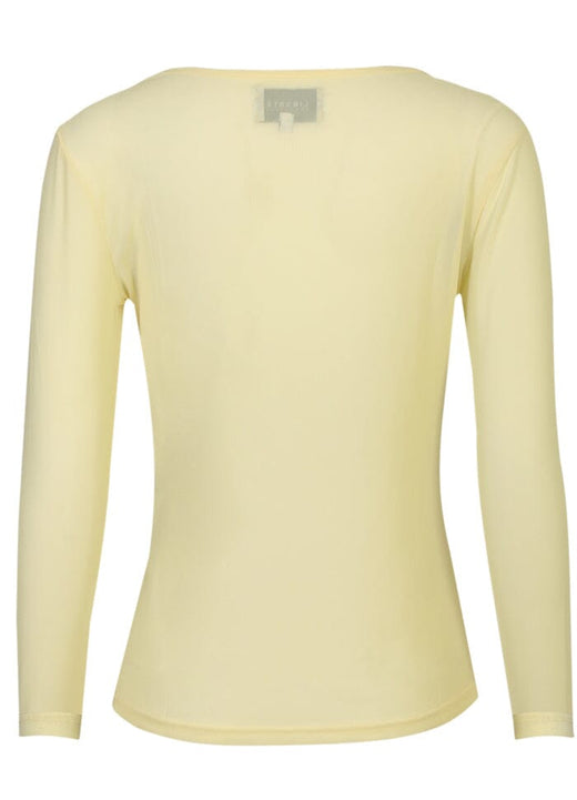 Liberte - Mesh Ls Tshirt 22065 - Yellow Bluser 