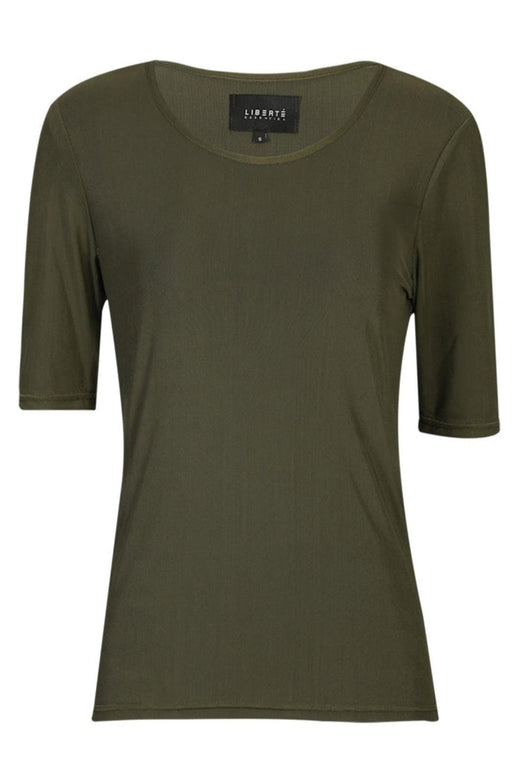 Liberte - Mesh Ss Tshirt 22064 - Army T-shirts 