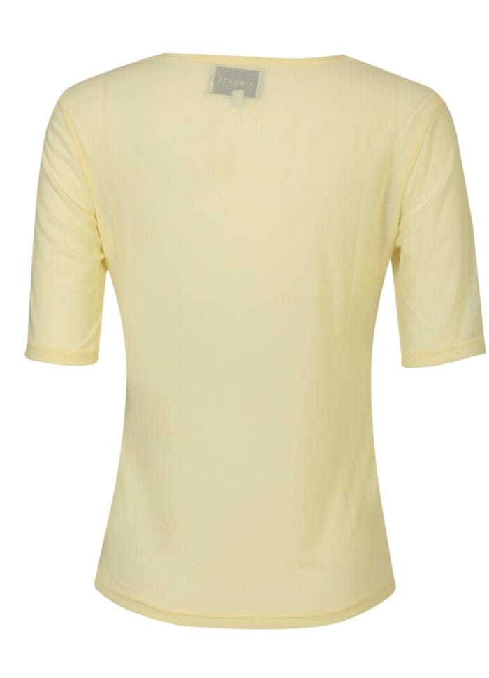 Liberte - Mesh Ss Tshirt 22064 - Yellow T-shirts 