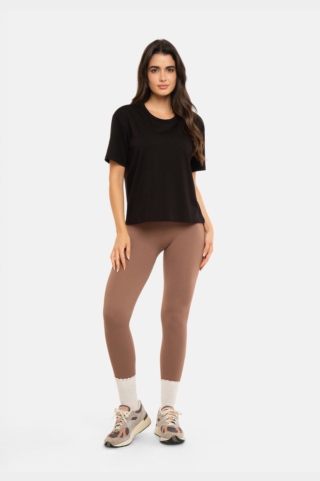 Liberte - Ninna-Rib-Legging 1015 - Deep Taupe
