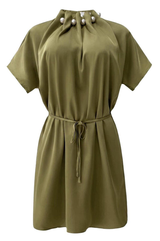 Liberte - Pip Ss Pearl Dress 22455 - Avocado Kjoler 