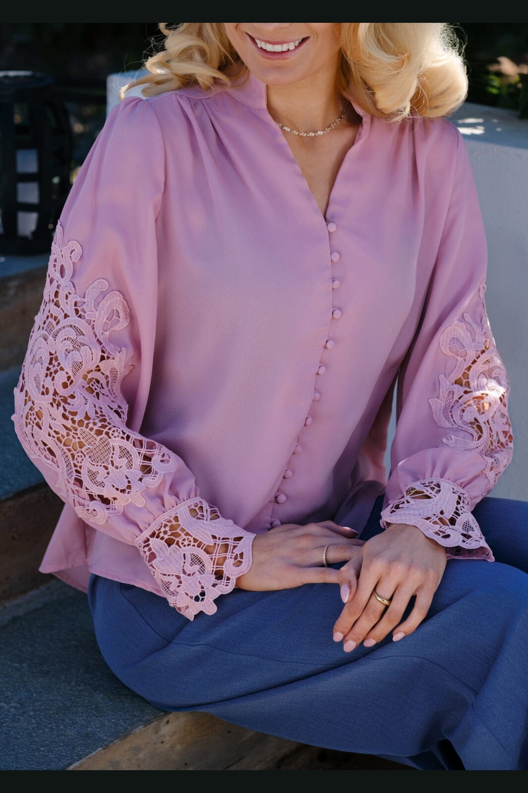 Liberte - Rigmor Ls Blouse 22307 - Rosa