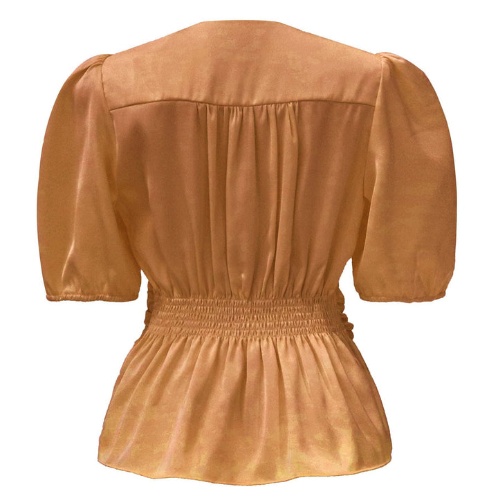 Liberte - Tiki Ss Twist Blouse 22205 - Coral Bluser 