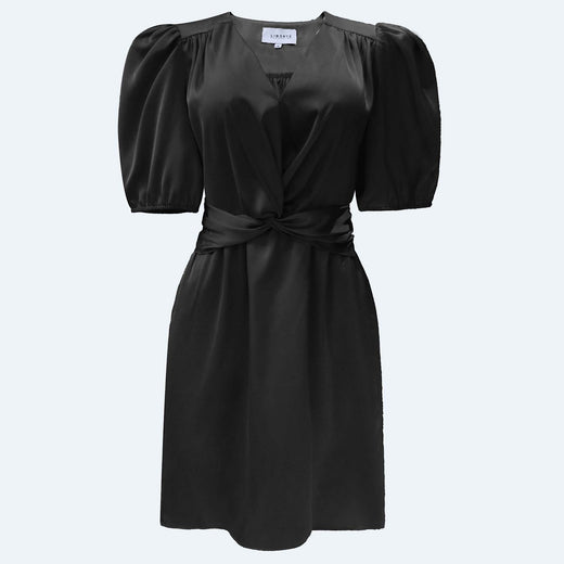 Liberte - Tiki Ss Twist Dress 22206 - Black Kjoler 