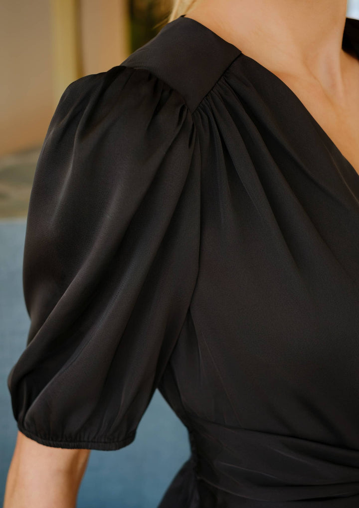 Liberte - Tiki Ss Twist Dress 22206 - Black Kjoler 