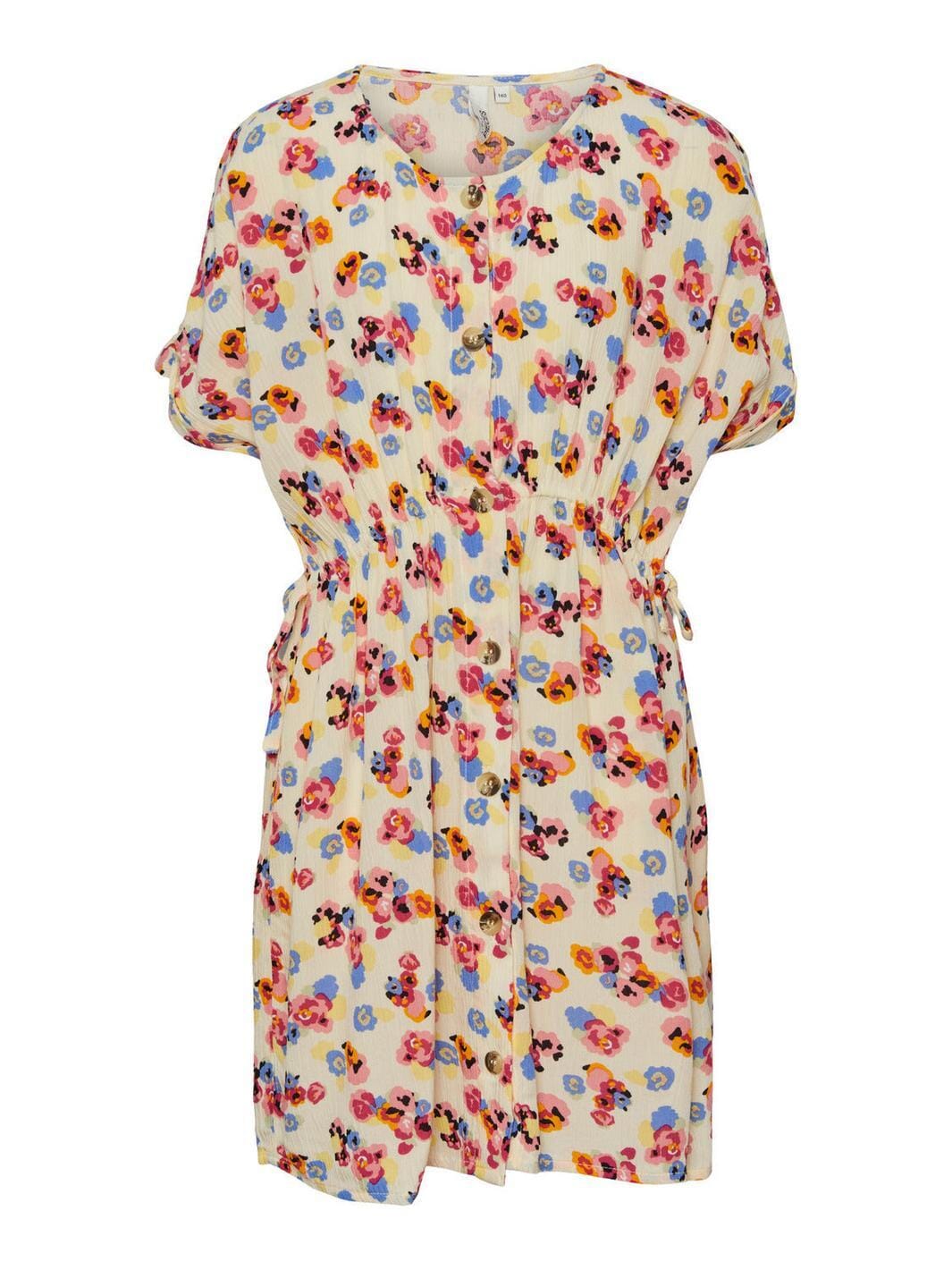 Little Pieces, Lpfleur Ss Dress, Poppy Red Daisy