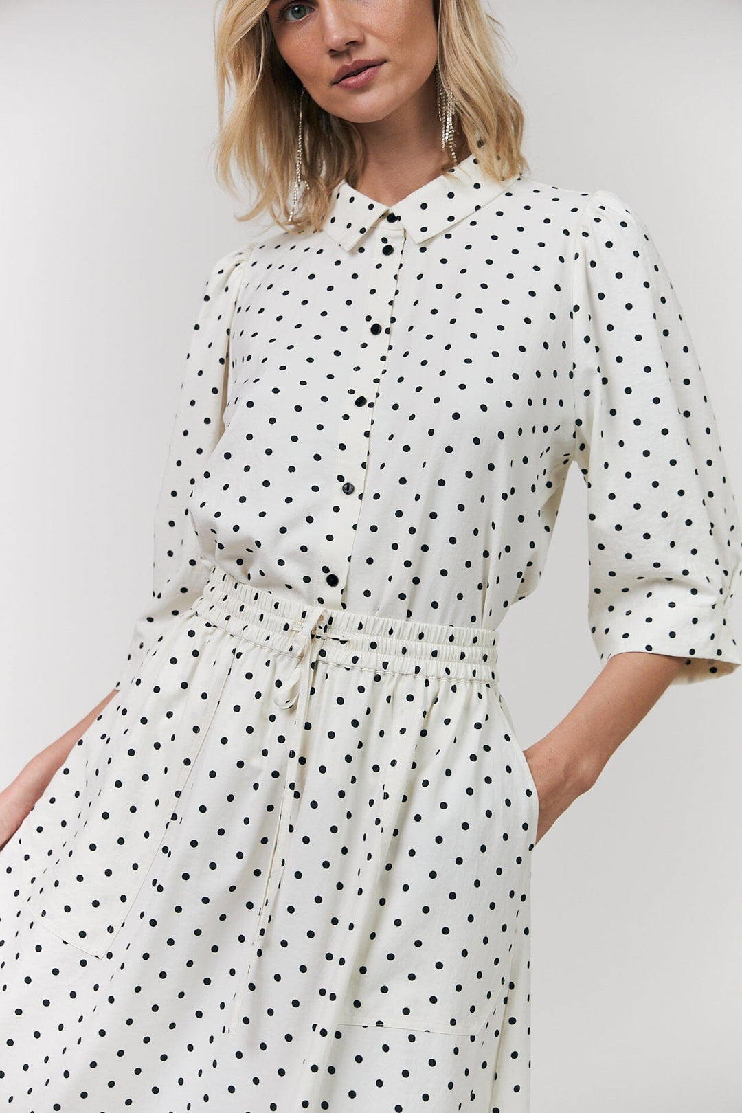 Lollys Laundry - Akanell Maxi Skirt26130-2053 - 76 Dot Print Nederdele 