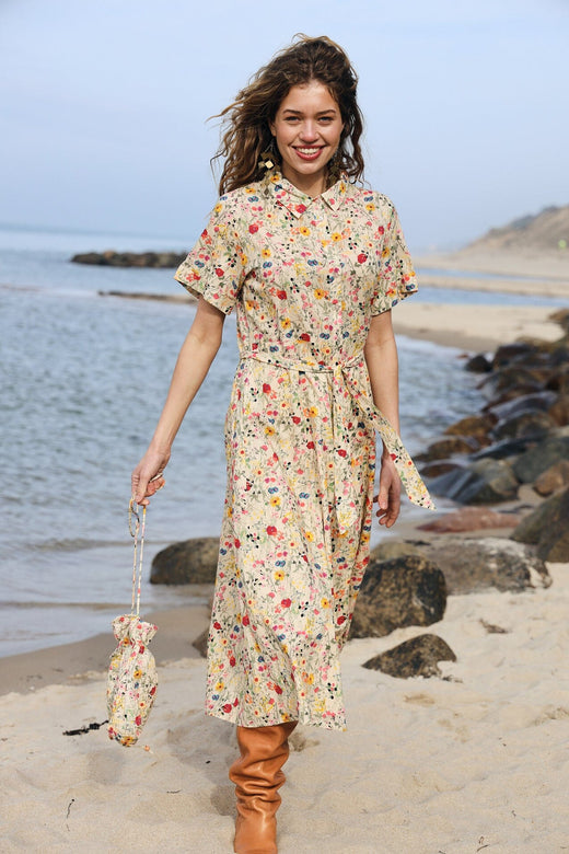 Lollys Laundry - Blakell Midi Dress Ss 26241-3007 - 74 - Flower Print Kjoler 