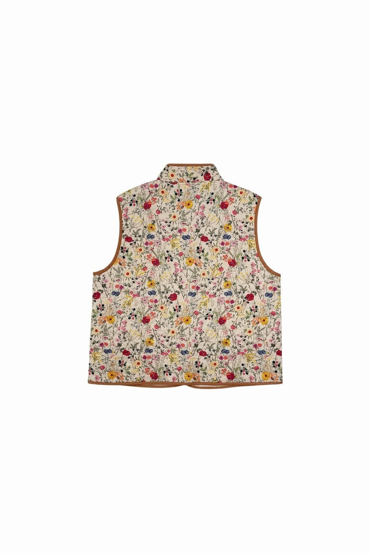 Lollys Laundry - Cairoll Quilted Vest 26241-1010 - 74 - Flower Print