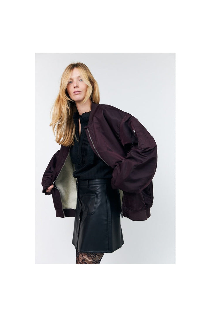 Lollys Laundry - Lilall Bomber Jacket Ls Ovs 26408-7012 - 31 - Bordeaux