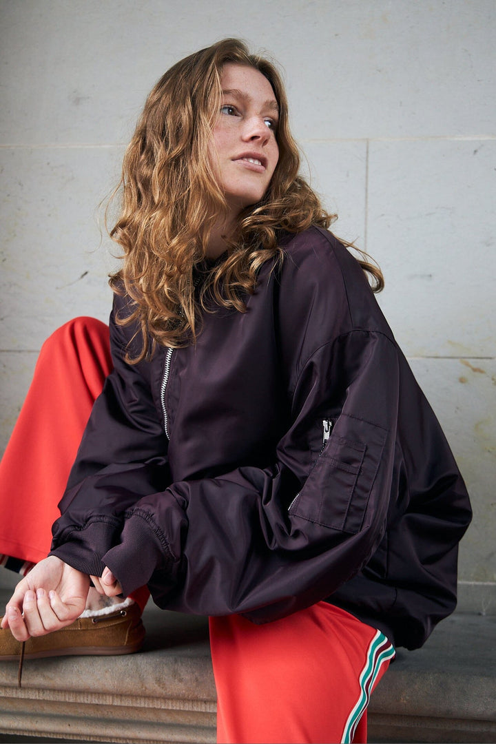 Lollys Laundry - Lilall Bomber Jacket Ls Ovs 26408-7012 - 31 - Bordeaux Jakker 