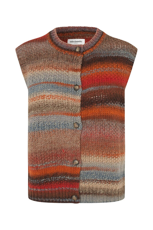Lollys Laundry - Nynnell Knit Vest Sl 26466-5009 - 54 - Rust