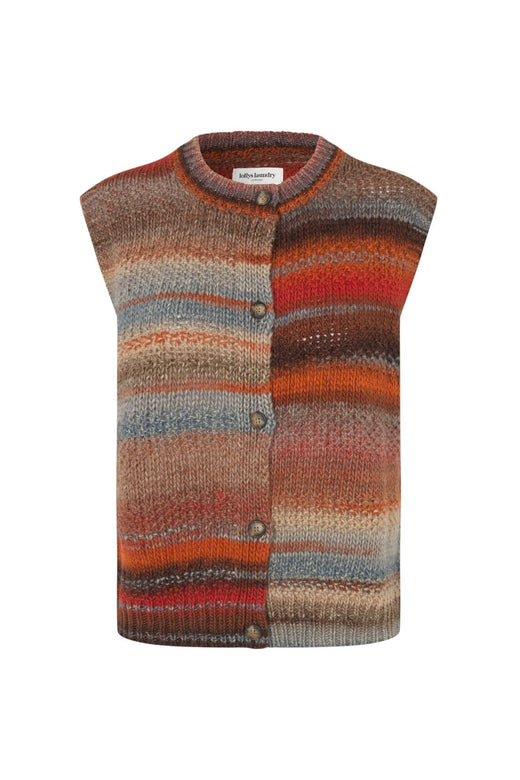 Lollys Laundry - Nynnell Knit Vest Sl 26466-5009 - 54 - Rust