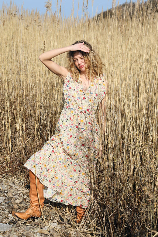 Lollys Laundry - Samoll Midi Dress Sl26241-3006 - 74 Flower Print Kjoler 