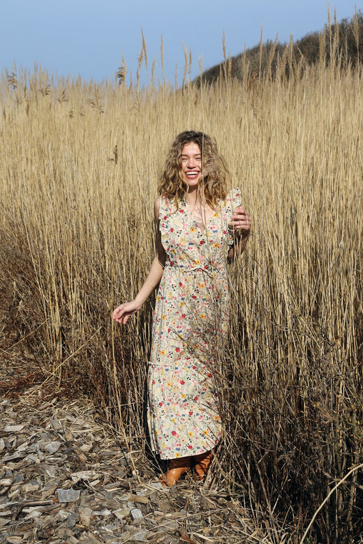Lollys Laundry - Samoll Midi Dress Sl26241-3006 - 74 Flower Print Kjoler 