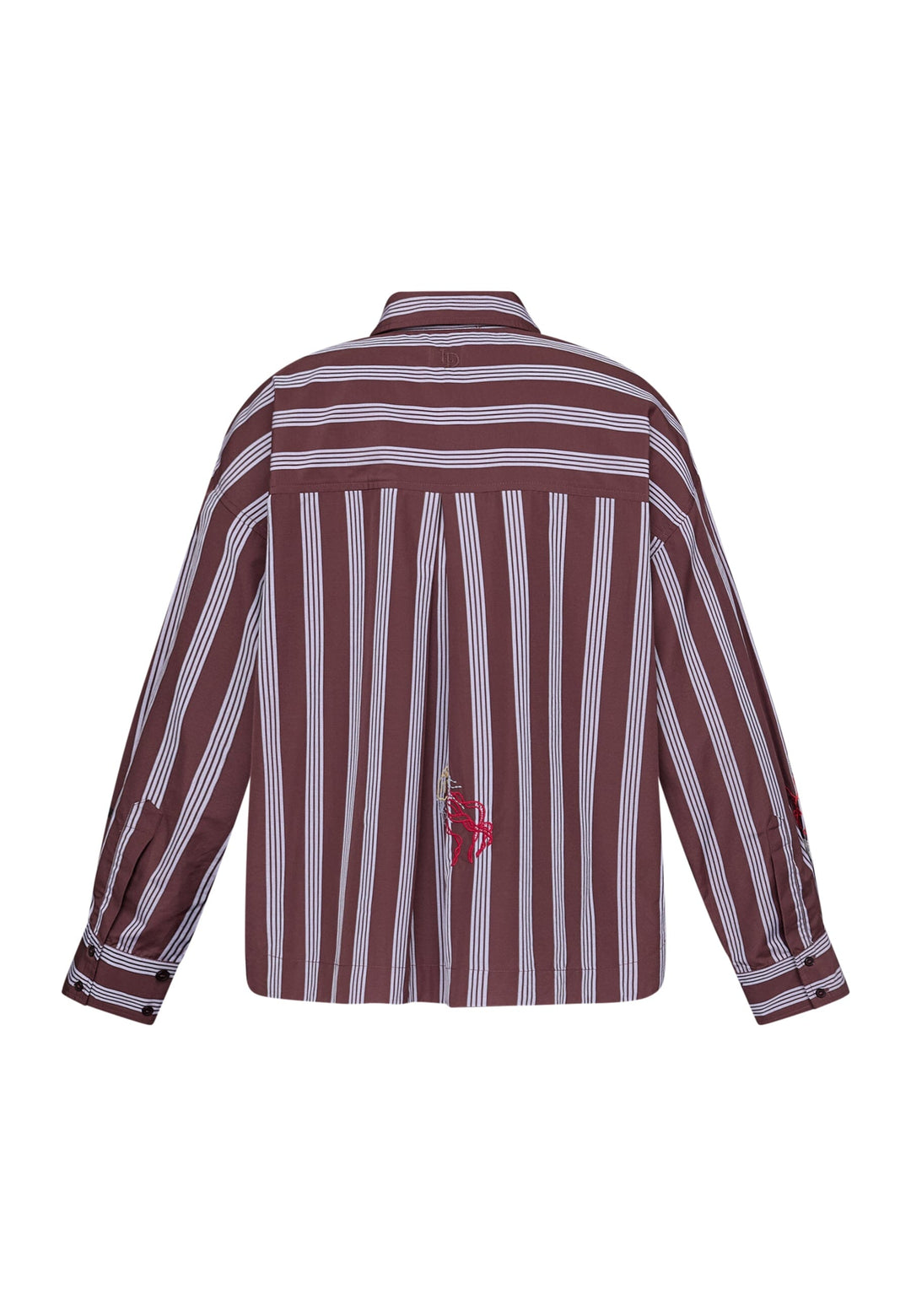 Love & Divine - Love1555-1 20019 - 830 - Brown Stripes Emb. Skjorter 