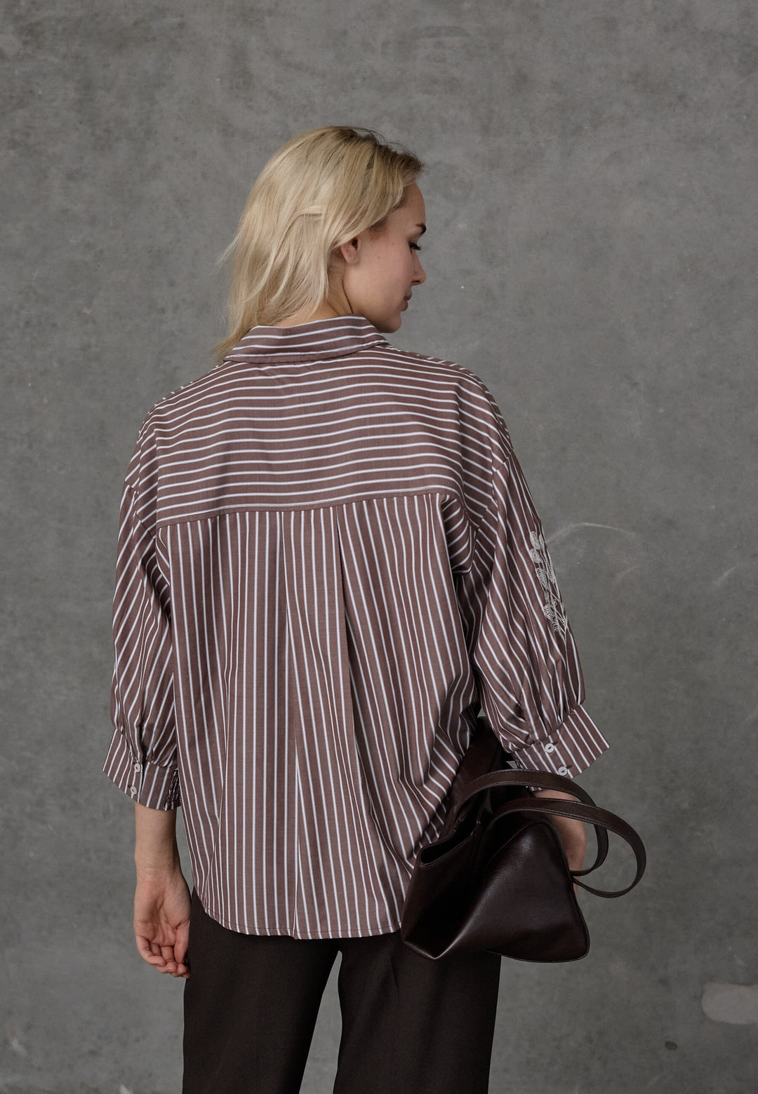 Love & Divine - Love1604-3 20279 - 834 - Brown Stripes Skjorter 