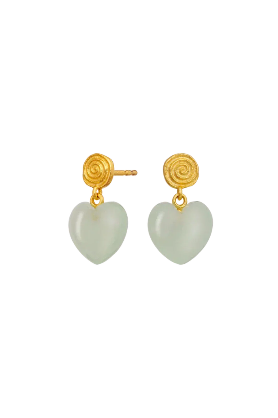 Maanesten - Penny Petite Moss Green Earrings - 10131a Øreringe 