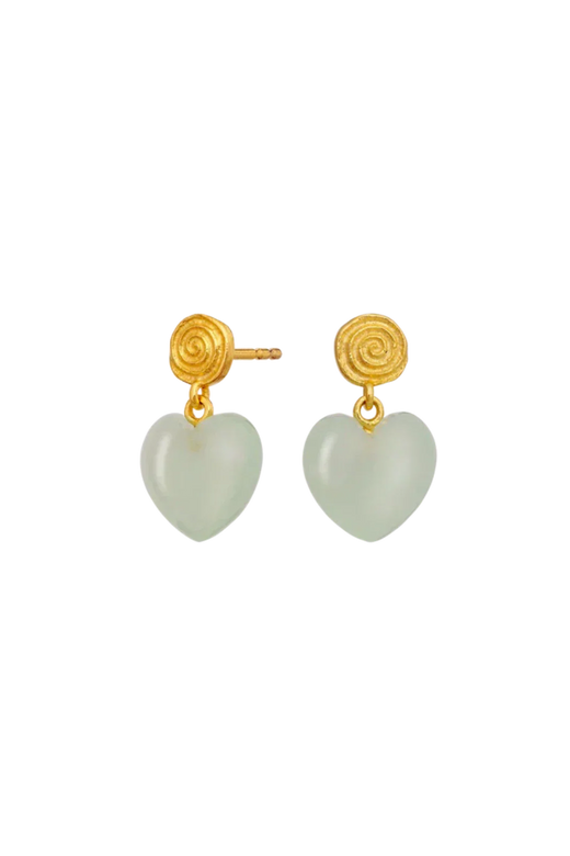 Maanesten - Penny Petite Moss Green Earrings - 10131a Øreringe 
