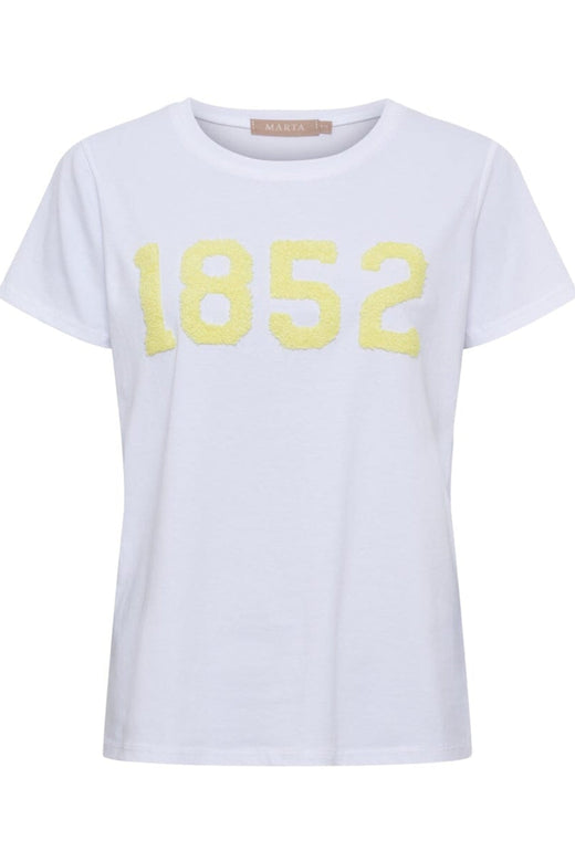 Marta Du Chateau - Mdcalvera Tee 84275-1852 - White/Yellow