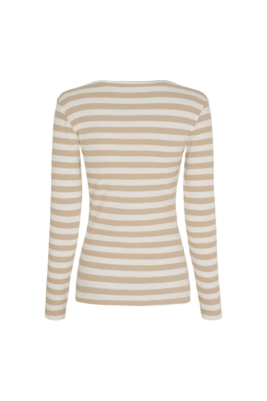 Marta Du Chateau - Mdcbegonia Ls Tee 7702 - Beige