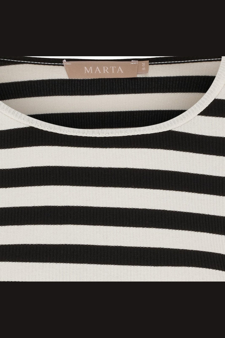 Marta Du Chateau - Mdcbegonia Ls Tee 7702 - Black