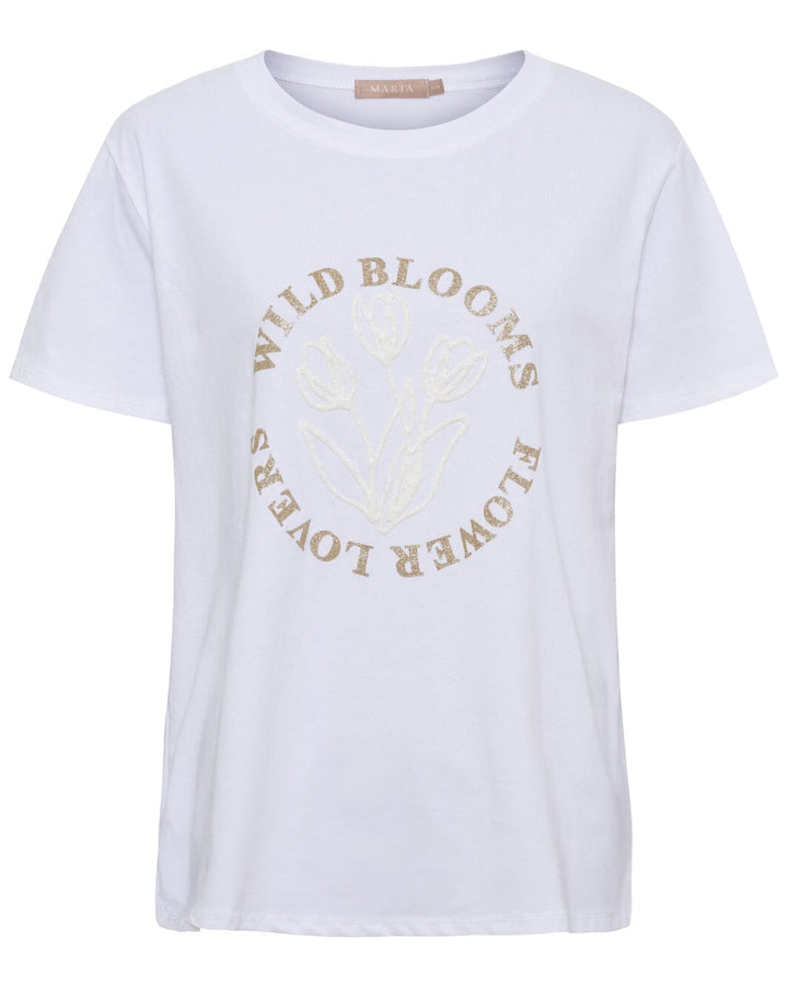 Marta Du Chateau - Mdcbrianna Tee 22585 - White T-shirts 