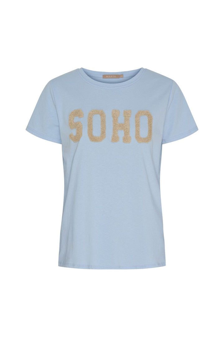 Marta Du Chateau - Mdcherdis Tee 84275 - Celeste Light/Beige