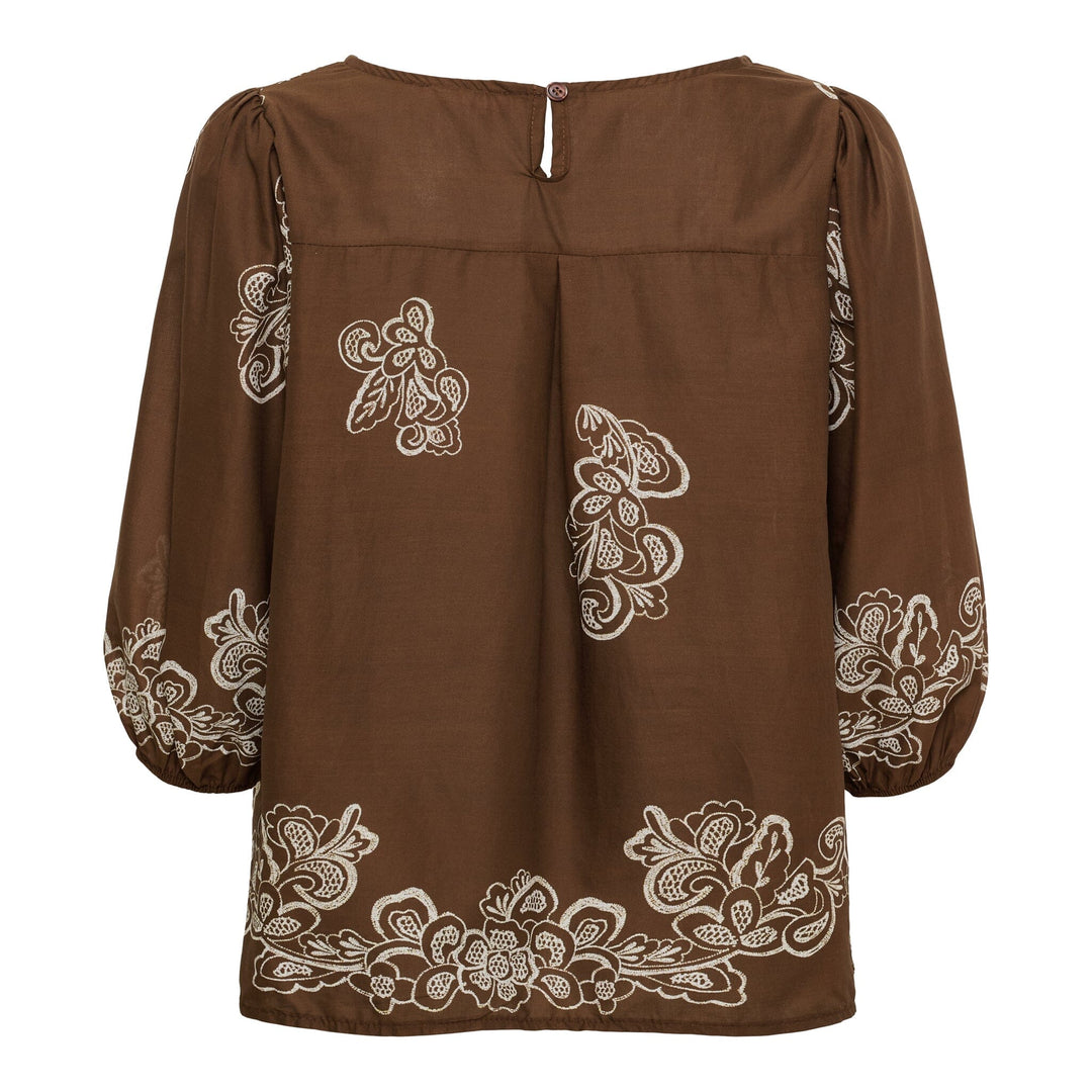 Marta Du Chateau - Mdclupine Blouse 8566 - Marrone6906tpk Bluser 