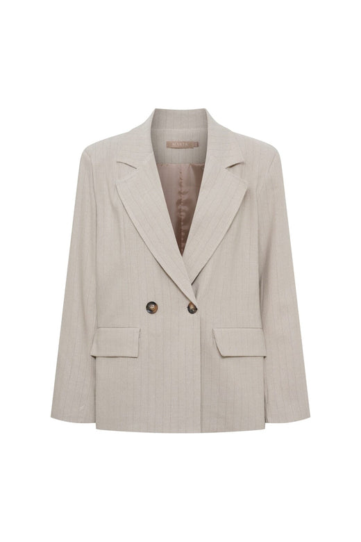 Marta Du Chateau - Mdcmarissa Blazer 8232 - Beige Stripe