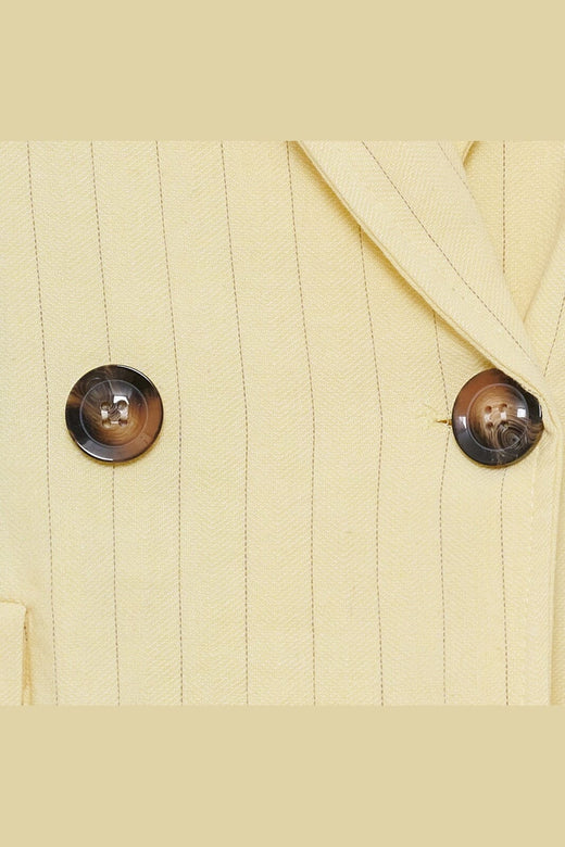 Marta Du Chateau - Mdcmarissa Blazer 8232 - Yellow Stripe